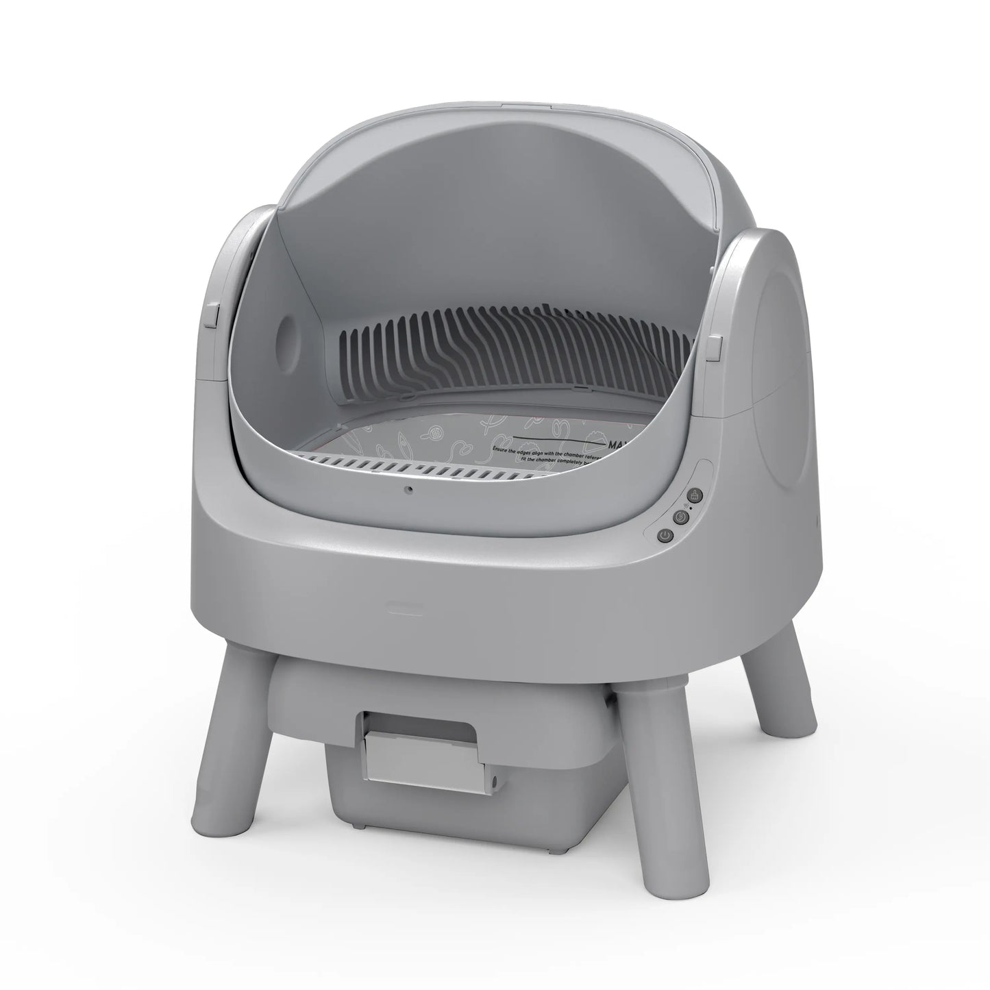 Petpivot Autoscooper 11 Open-Top Self-Cleaning Cat Litter Box,Odor-Free Waste Disposal Includes Trash Bags Summervibes Petlovers