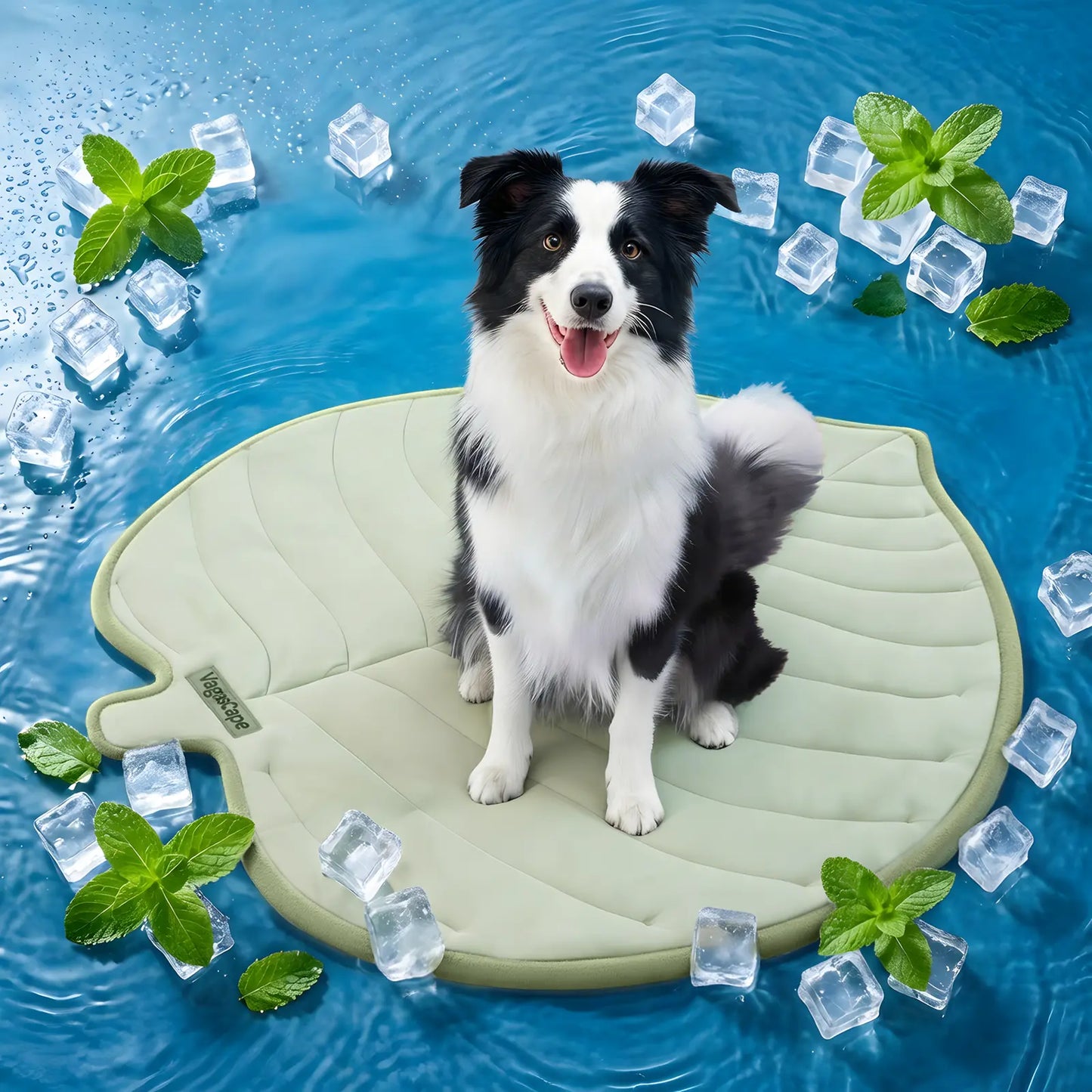 Vagascape Cooling Pet Mat, Eco-Friendly Cooling Pad for Large Dog, Summervibes Cooling Mats for Dog Bed ,Petloverspetand Cat House, Use in Crate, Tunk, Camping, Outdoors, Portable, Machine Washable, Durable, without Gel, Outdoorfun