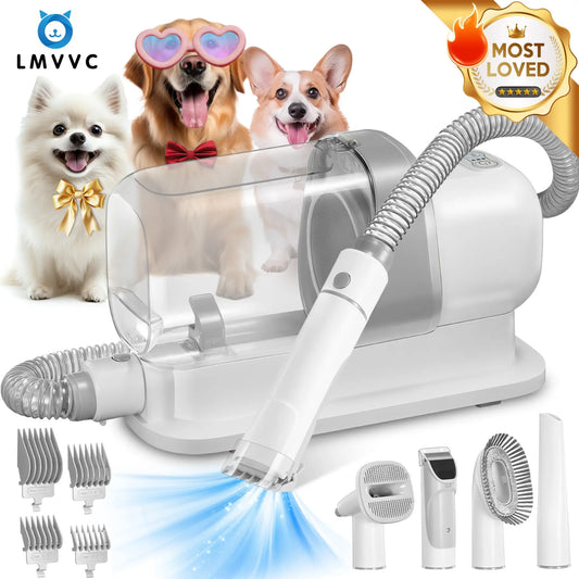 LMVVC Pet Grooming Kit with Vacuum for Dogs and Cats Groomer Tools Poodle Puppy Cleaning #Summervibes #Petlovers