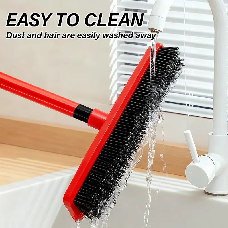 Pet Carpet Cleaning Brush - Powerful Hair & Dust Removal, Hands-Free Cleaning, Rubber Scraper for Floors/Windows/Sofas, Multi-Functional for Dog/Cat Hair & Window Cleaning Summervibes