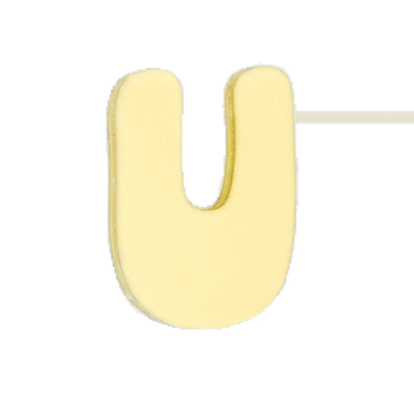 Silicone Dog Charms | Letters & Symbols for Personalized Dog Collars and Leashes - Butter Yellow