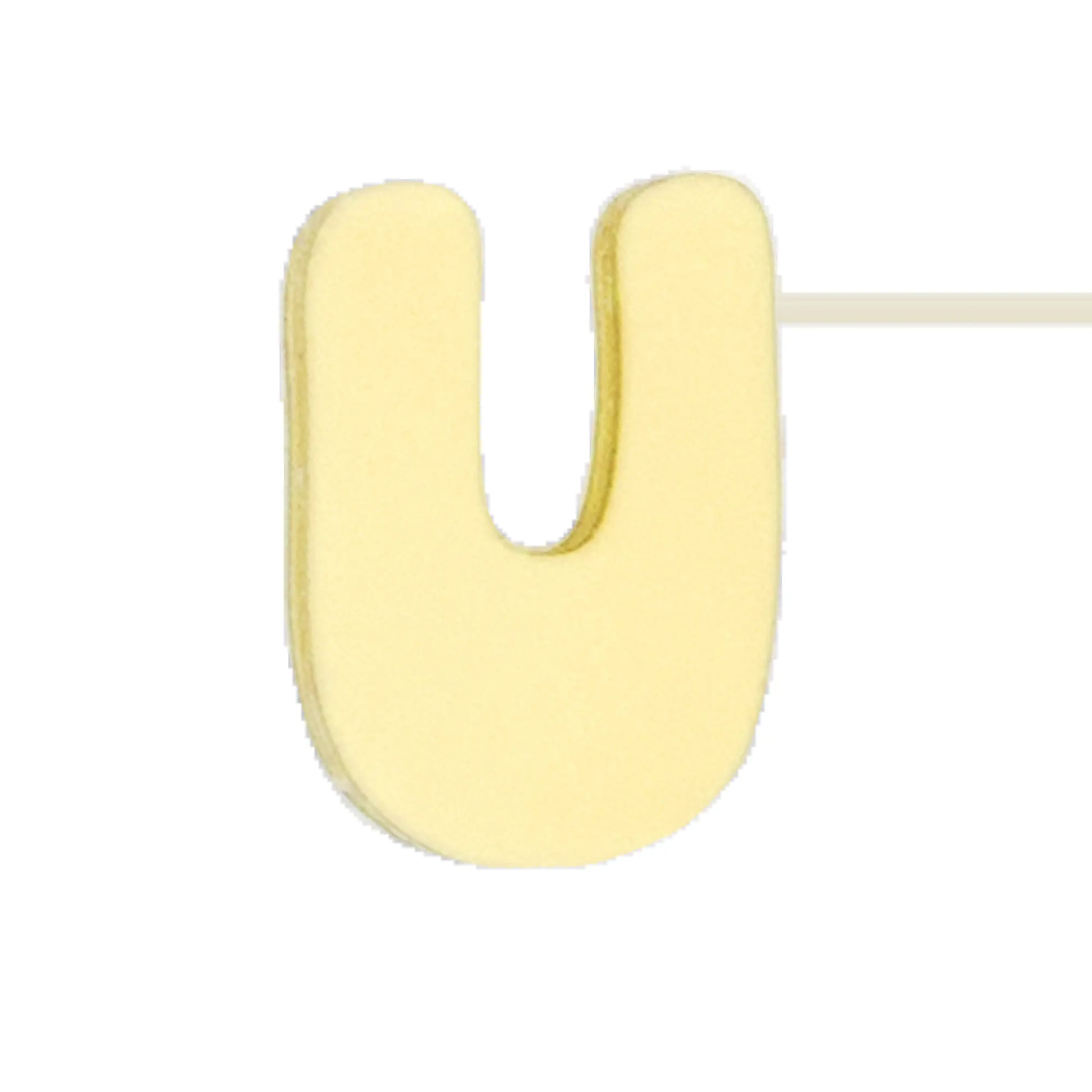 Silicone Dog Charms | Letters & Symbols for Personalized Dog Collars and Leashes - Butter Yellow