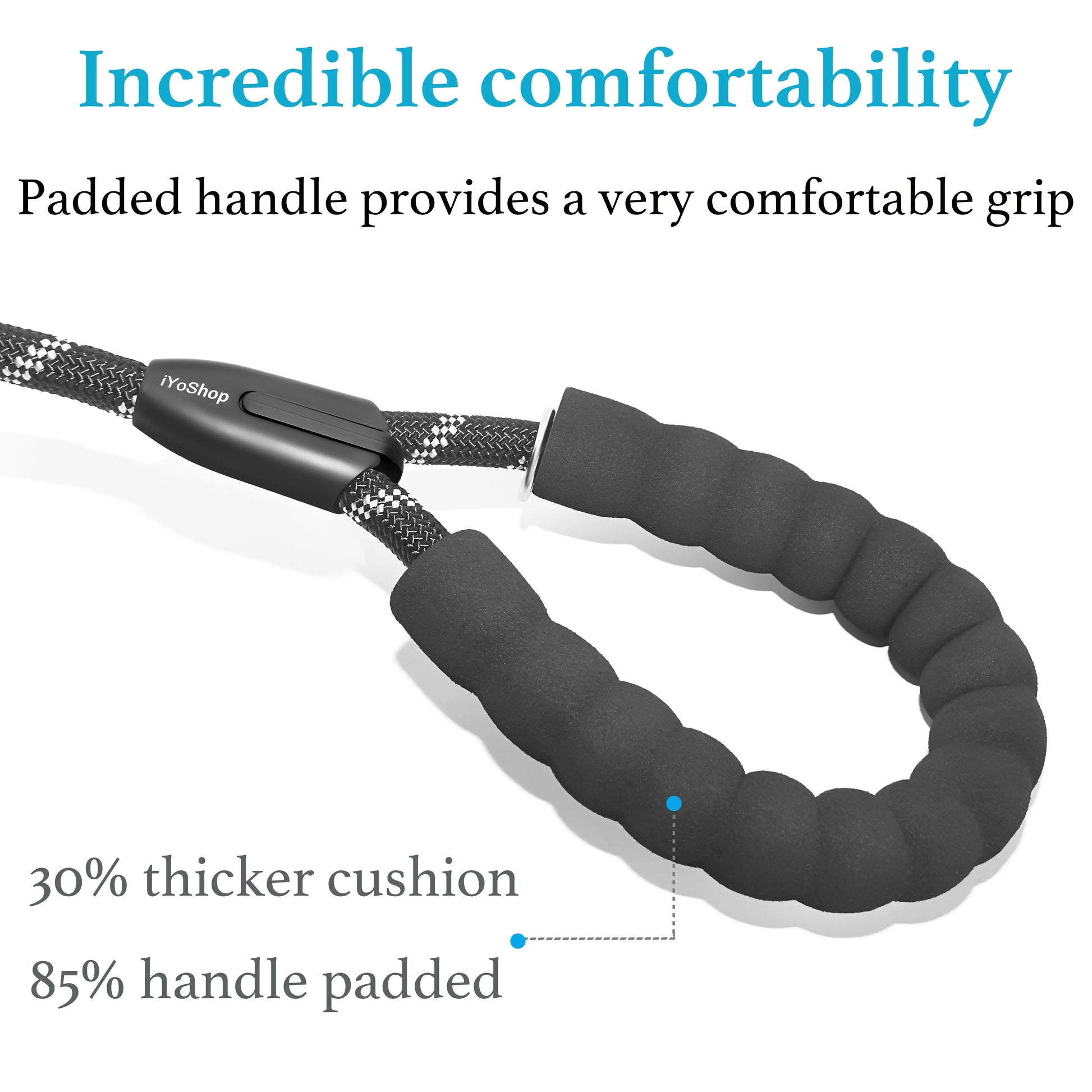 Iyoshop Dual Dog Leash, Double Dog Leash, 360 Swivel No Tangle Walking Leash, Shock Absorbing Bungee for Two Dogs