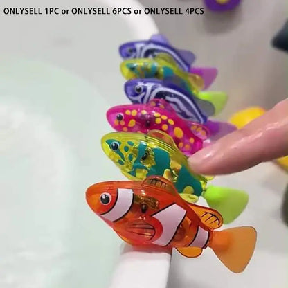 Light-Sensing Robotic Pet Clownfish, Realistic Aquatic Electric Swimming Fish, Aquarium Decoration, Cat-Teasing Robotic Fish, Artificial Lure for Sea Fishing, Battery, Movement