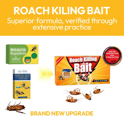 LENDOUYE Roach Killer Indoor Infestation,Roach Repellent,Roach Traps Indoor,Roach Killer,Roach Bait Station,Roach Killer Gel for American, German and Other Major Cockroach Species Cockroach Bait TF1