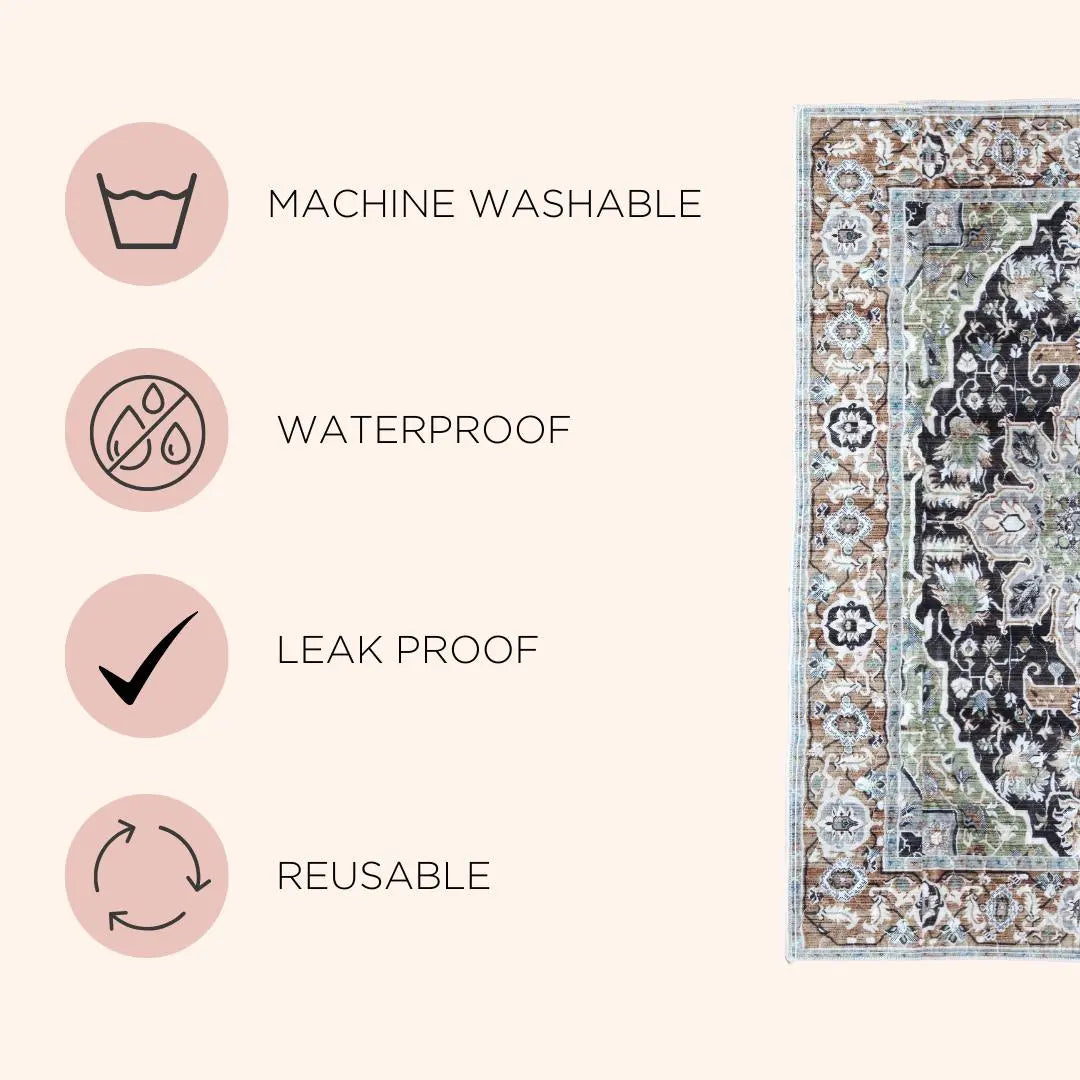 Lovewag Washable Dog Pads Pack of 2, Eco-Friendly and Leak-Proof Design, Multi Design Option: Caramel Creme, Willow Weave, Honey Harvest, Grey Drift , 16" X 24" & 36" X 48"& 24.5" X 24.5"