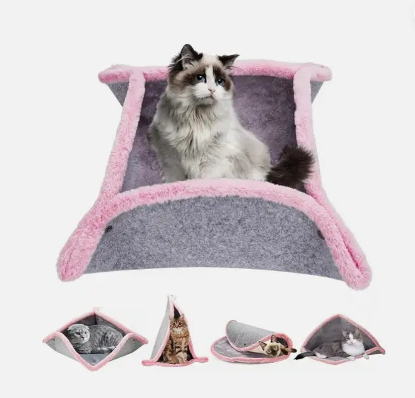 Cat Bed Creative Transformable Cat Cave Cat Mat for Indoor Cat Tent Cat Hut