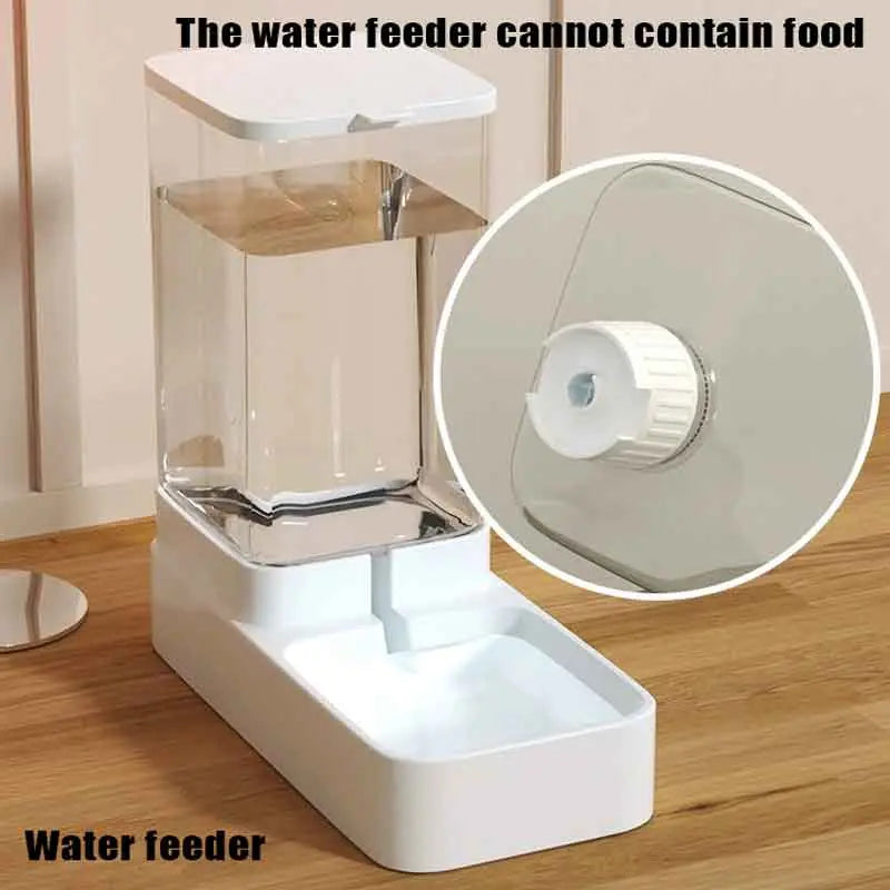 Summer Plastic Transparent Large Capacity Automatic Pet Feeding Tools, Pet Food Feeder & Water Dispenser, Automatic Dog Cat Feeder and Water Dispenser, Pet Supplies, Pet Products, Cruel Summer