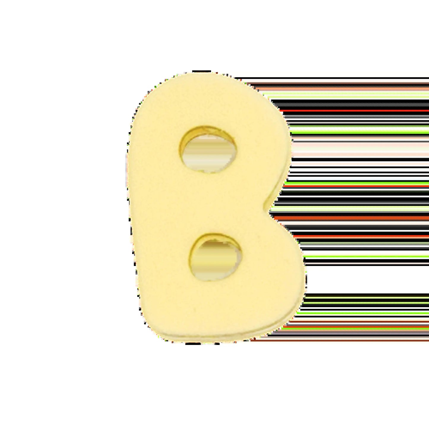 Silicone Dog Charms | Letters & Symbols for Personalized Dog Collars and Leashes - Butter Yellow