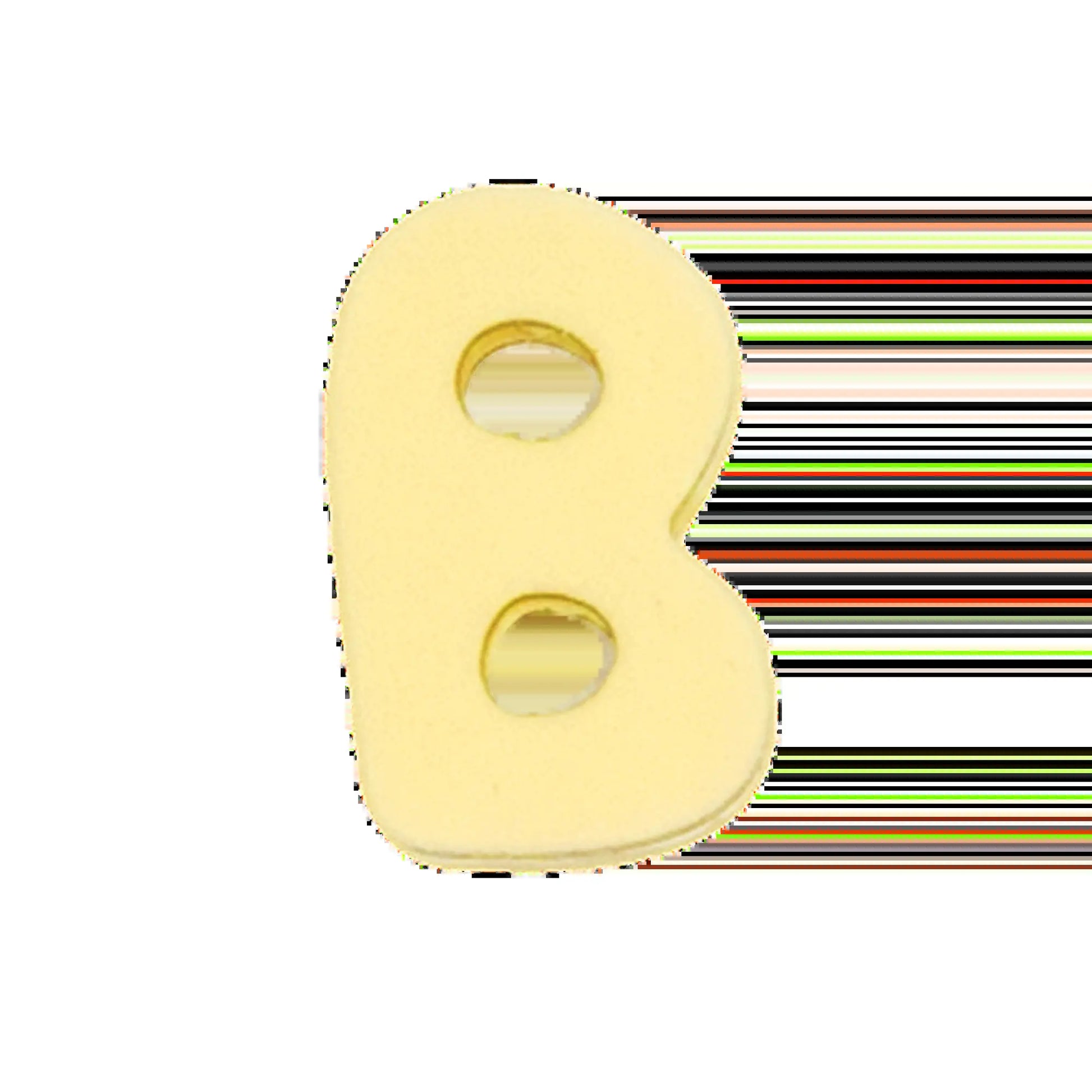 Silicone Dog Charms | Letters & Symbols for Personalized Dog Collars and Leashes - Butter Yellow