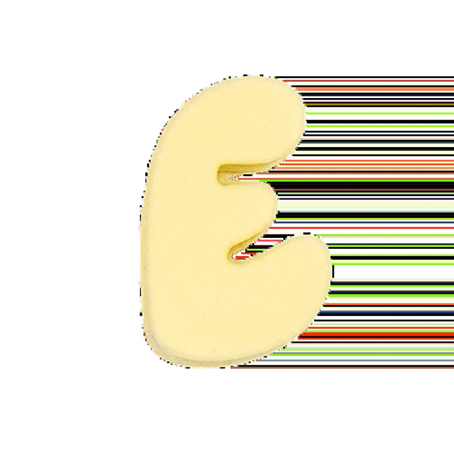 Silicone Dog Charms | Letters & Symbols for Personalized Dog Collars and Leashes - Butter Yellow