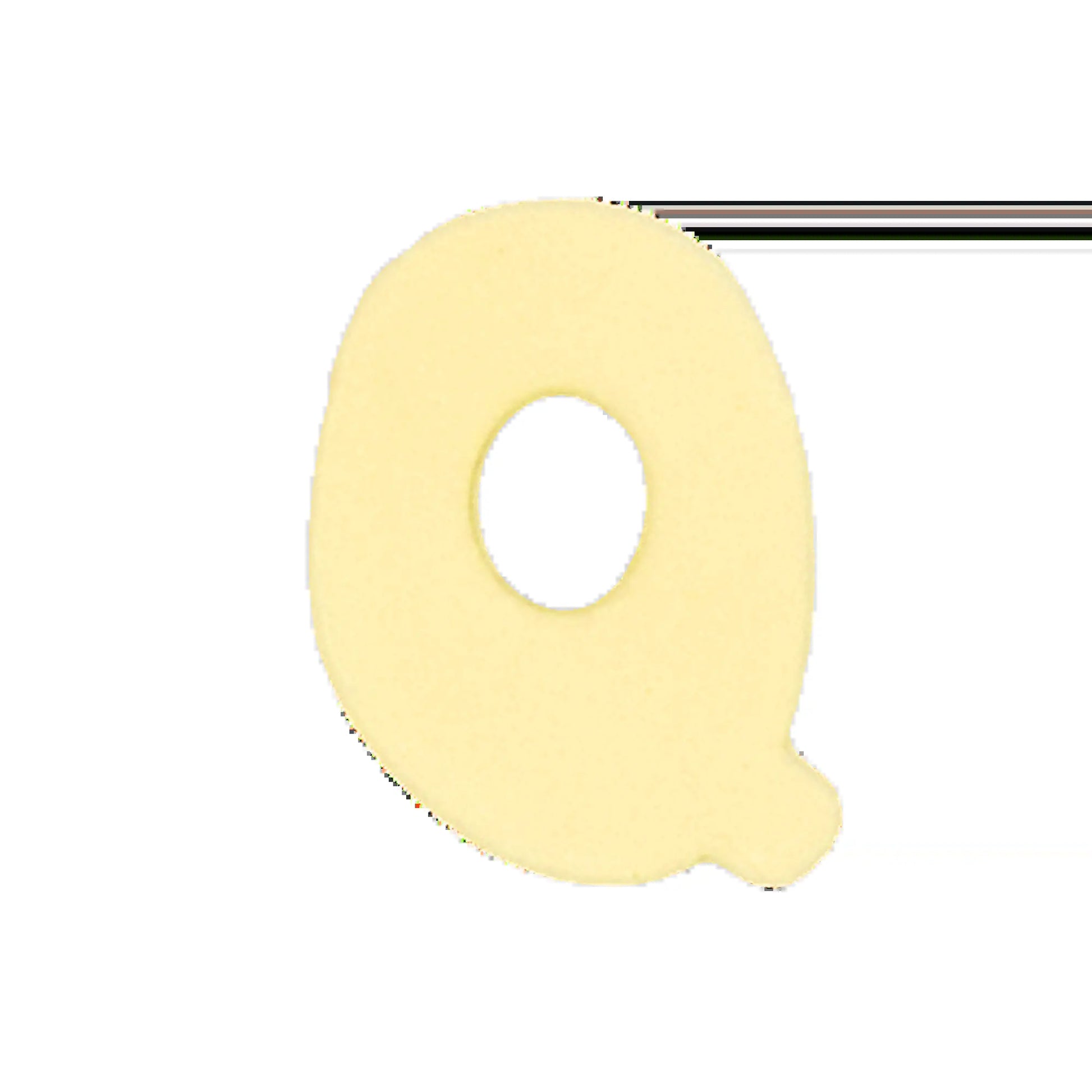 Silicone Dog Charms | Letters & Symbols for Personalized Dog Collars and Leashes - Butter Yellow