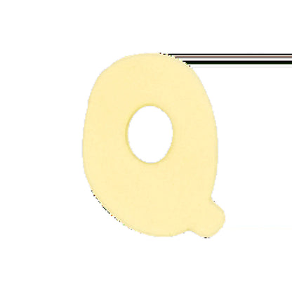 Silicone Dog Charms | Letters & Symbols for Personalized Dog Collars and Leashes - Butter Yellow