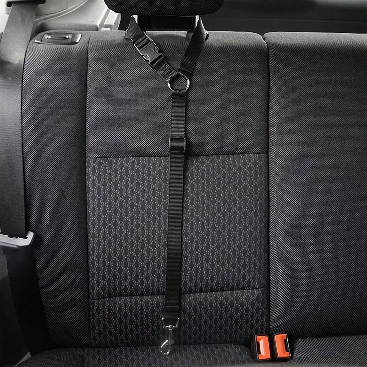 Adjustable Dog Car Safety Harness Straps with Secure Buckle, Retractable Vehicle Restraint for Suvs Cars Trucks, Universal Fit Pet Travel Accessory