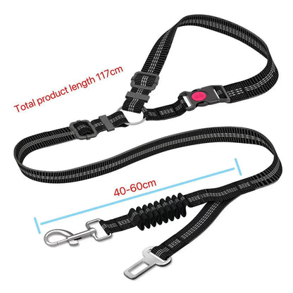 2 Packs Pet Dog Cat Seatbelts, Car Headrest Restraint Adjustable Safety Leads Vehicle Seatbelt Harness.Usa Stock Ships Tomorrow! (Cats Included)