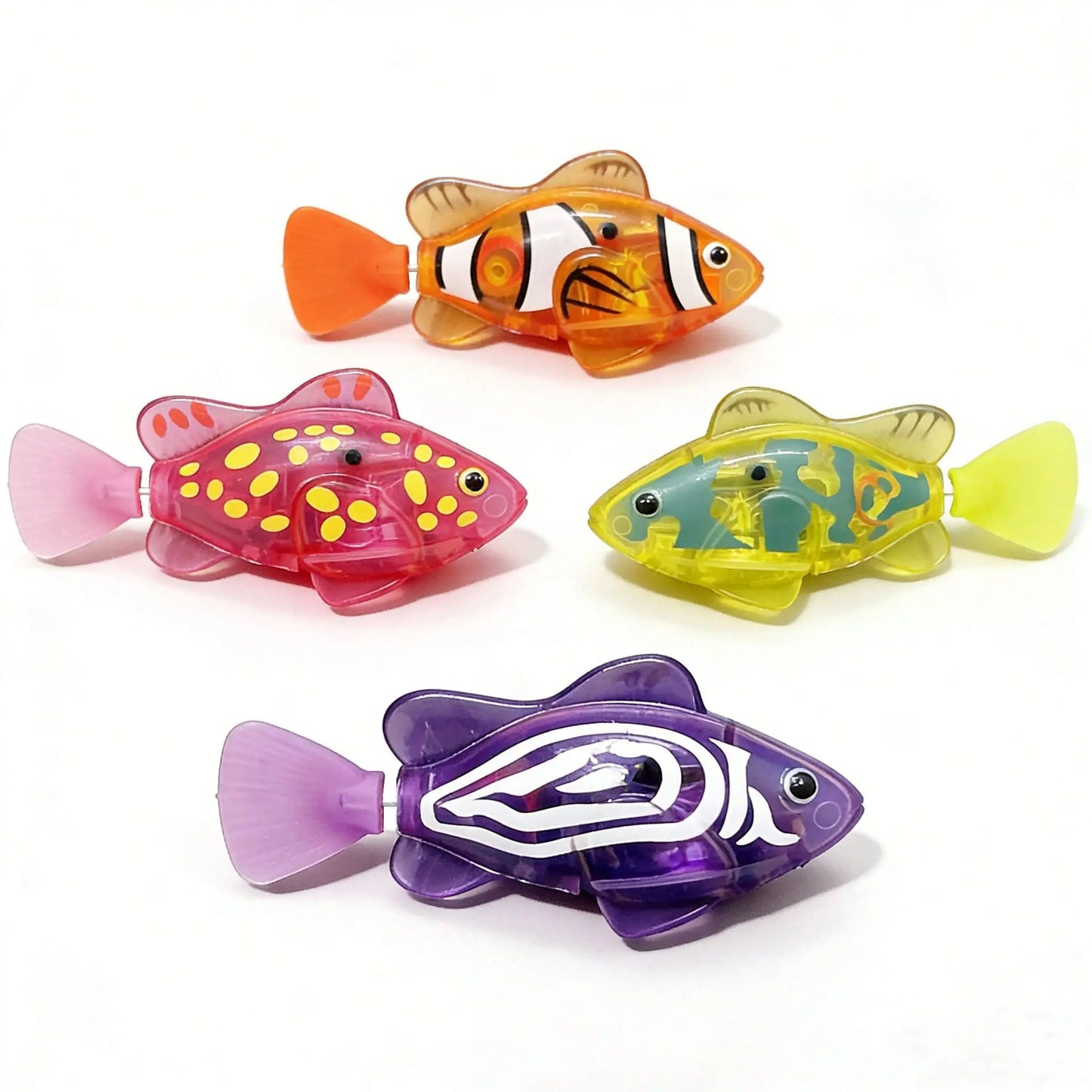 Light-Sensing Robotic Pet Clownfish, Realistic Aquatic Electric Swimming Fish, Aquarium Decoration, Cat-Teasing Robotic Fish, Artificial Lure for Sea Fishing, Battery, Movement