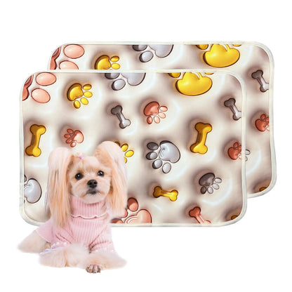 Qeils 36"X41" Washable Puppy Pee Pads | Super Absorbent, Waterproof & Reusable Non-Slip Training Mat for Floor/Crate Pet Supplies Poodle Dogs