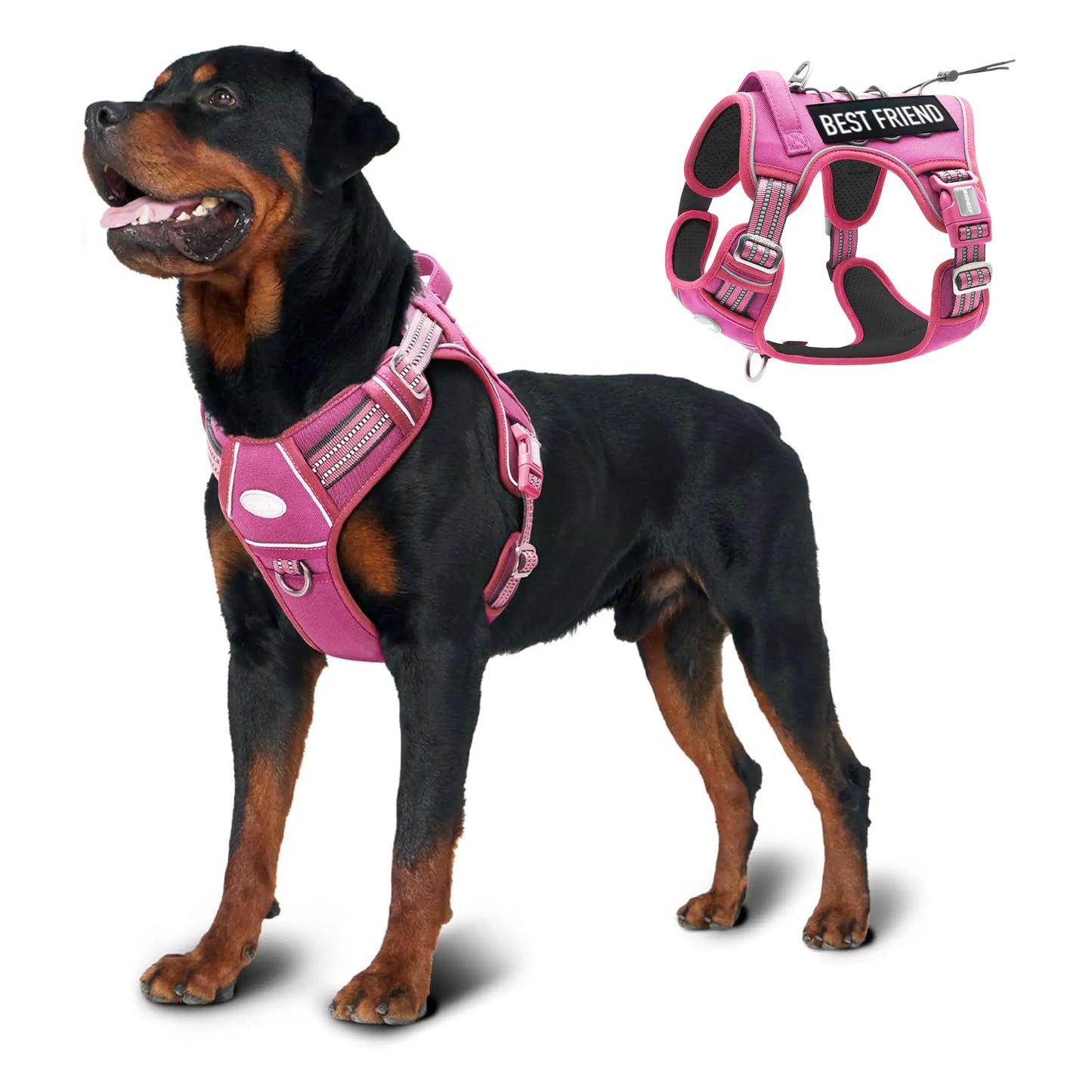 【#Summervibes #Petlovers】Auroth Tactical Dog Harness – Universal Harness, Walking Harness & Safety Harnesses for Small to Large Dogs, Durable Reflective, Easy to Control, No Pull Adjustable Pet Harness, Pet Supplies