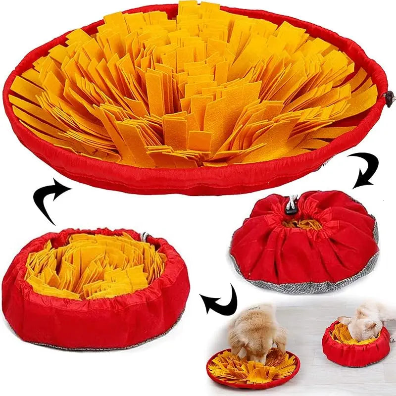 Pet Snuffle Mat for Dogs, Interactive Feed Game for Boredom, Encourages Natural Foraging Skills for Cats Dogs Bowl Travel Use, Dog Treat Dispenser Indoor Outdoor Stress Relief