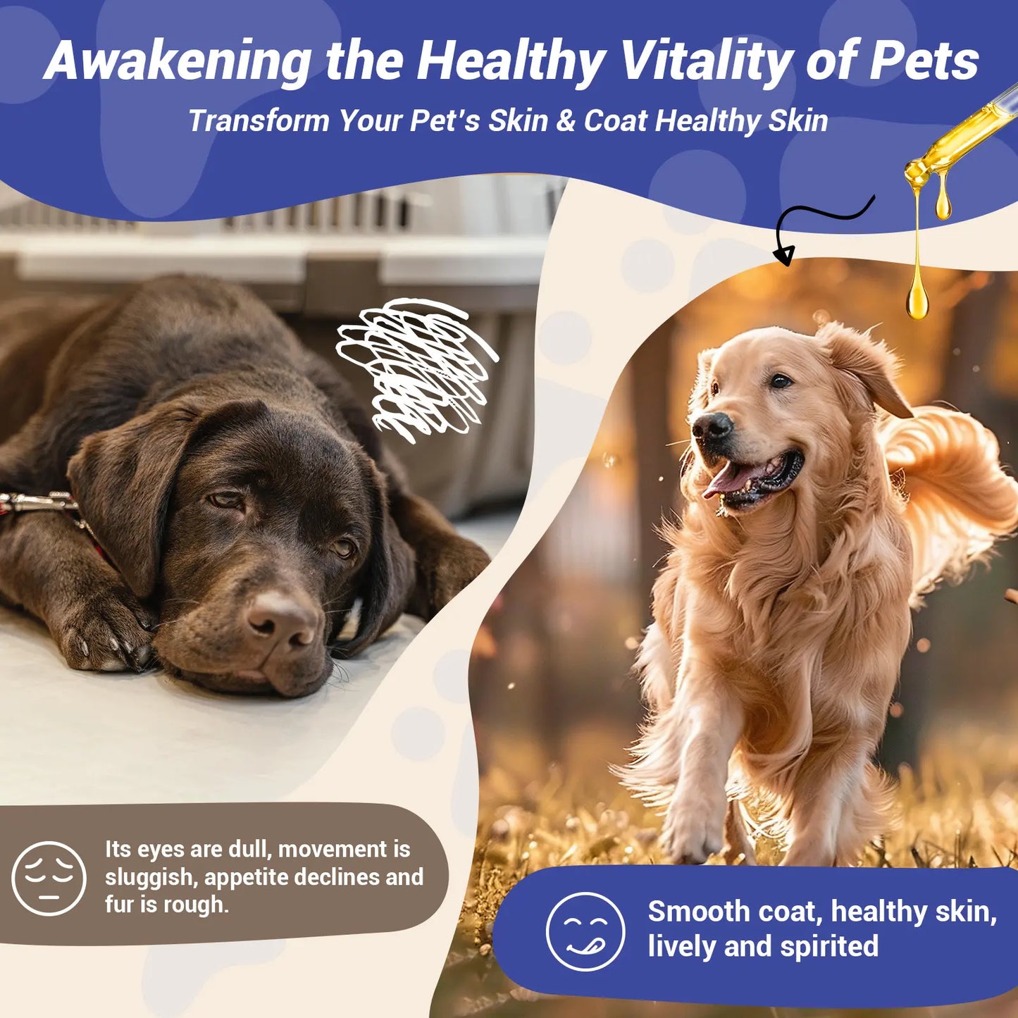 Profluffybio Natural Dog Yeast Infection Treatment - Itchy Skin & Ear Relief, Reduces Inflammation & Irritation, Soothes Allergy Symptoms - Herbal Supplement Drops for Dogs' Healthy Itch Relief (2 Oz)