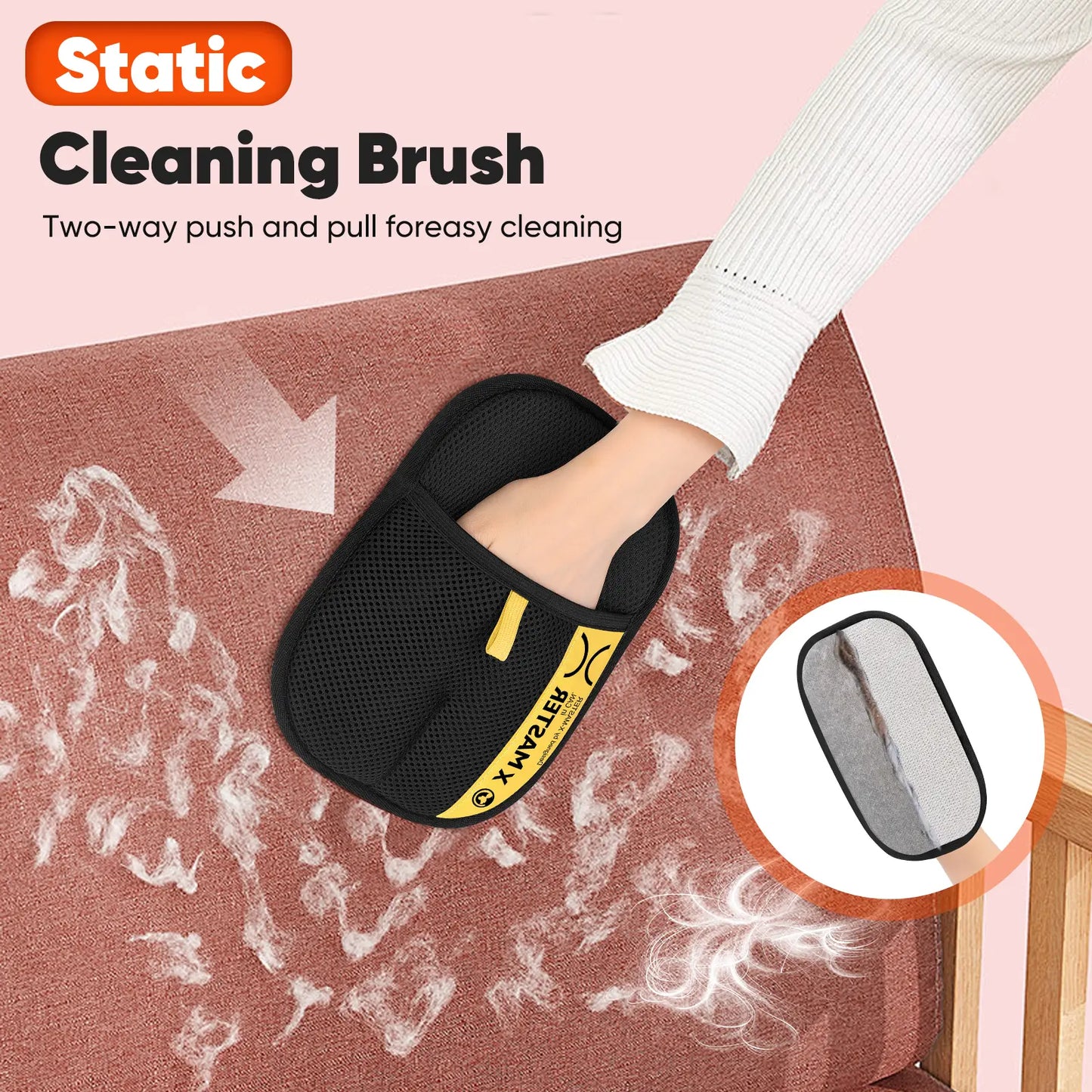 Upgrade Pet Hair Remover Electrostatic Gloves-1Pcs，Reusable Pet Hair Removal Glove for Cats & Dogs, Premium Cat & Dog Hair Remover Mitt for Couch Furniture Carpet Car Seat