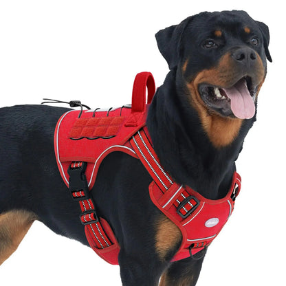 【#Summervibes #Petlovers】Auroth Tactical Dog Harness – Universal Harness, Walking Harness & Safety Harnesses for Small to Large Dogs, Durable Reflective, Easy to Control, No Pull Adjustable Pet Harness, Pet Supplies