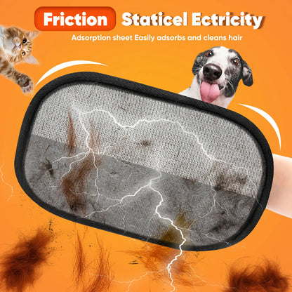 Upgrade Pet Hair Remover Electrostatic Gloves-1Pcs，Reusable Pet Hair Removal Glove for Cats & Dogs, Premium Cat & Dog Hair Remover Mitt for Couch Furniture Carpet Car Seat