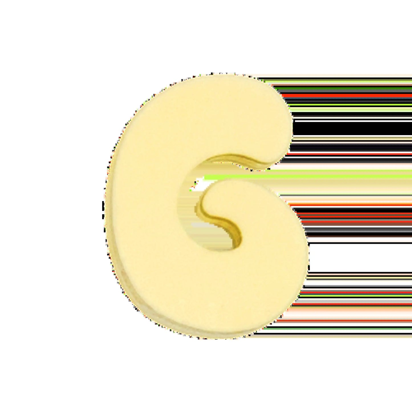 Silicone Dog Charms | Letters & Symbols for Personalized Dog Collars and Leashes - Butter Yellow