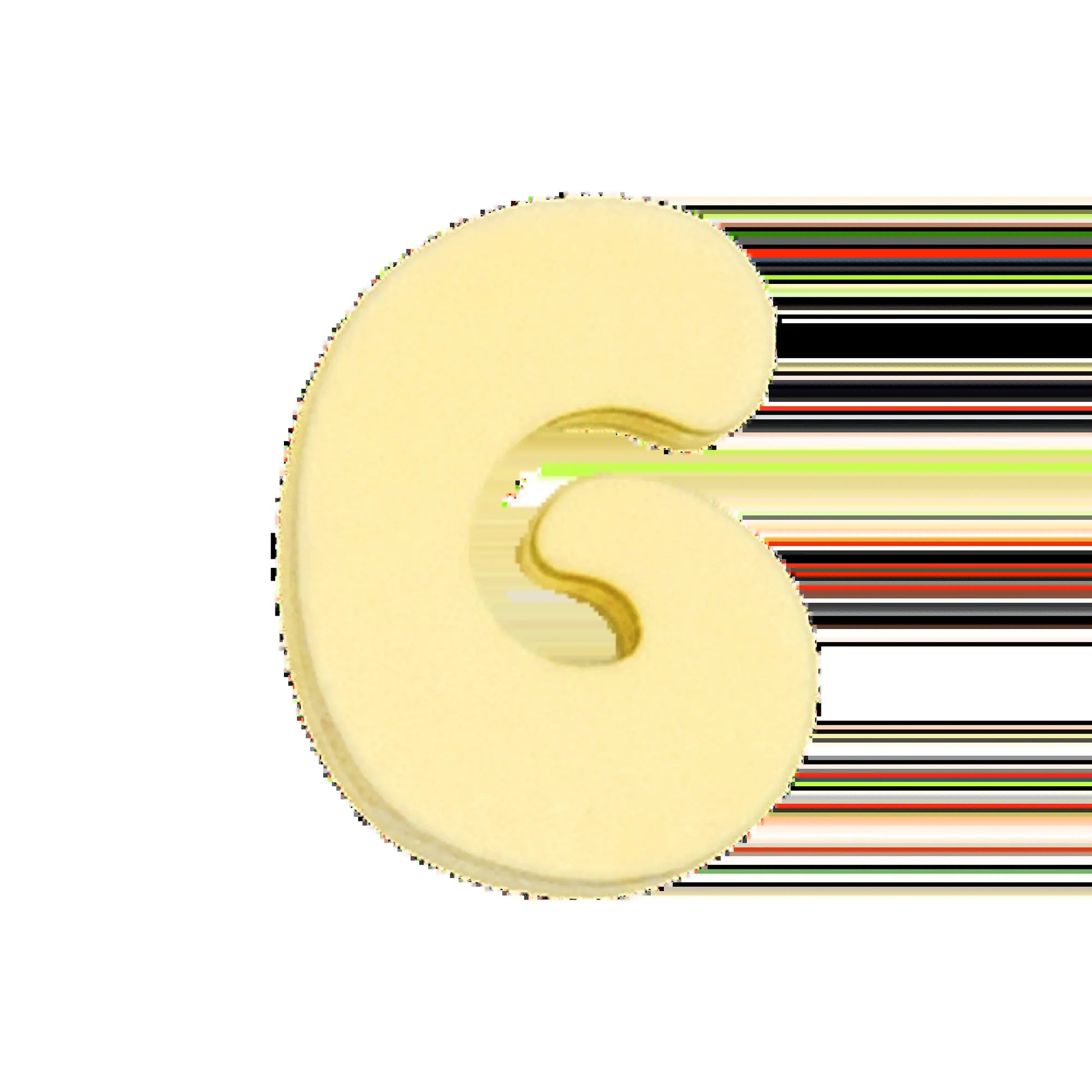 Silicone Dog Charms | Letters & Symbols for Personalized Dog Collars and Leashes - Butter Yellow