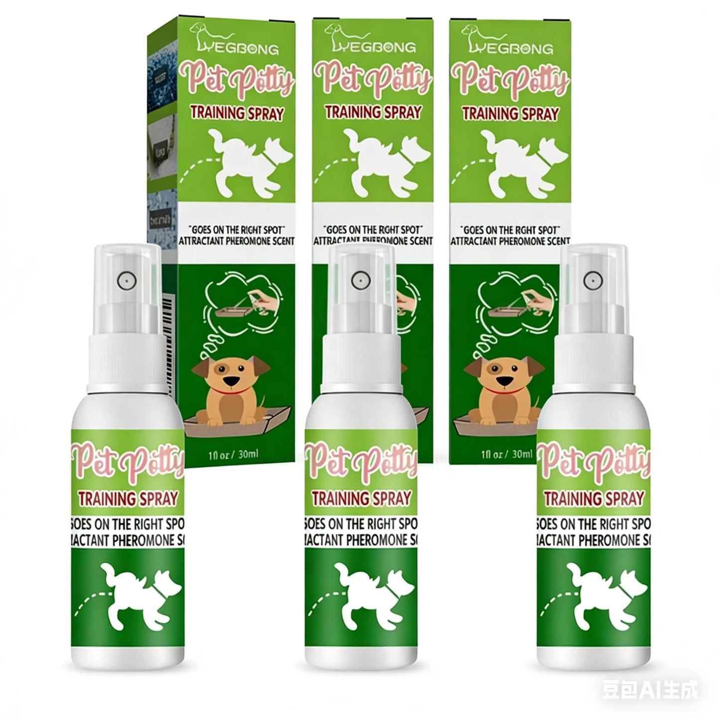Pet Defecation Inducer Cat and Dog Toilet Supplies Toilet Training Systemlitter Pellets, Spray, Litter Tray, Litter Box, Removal