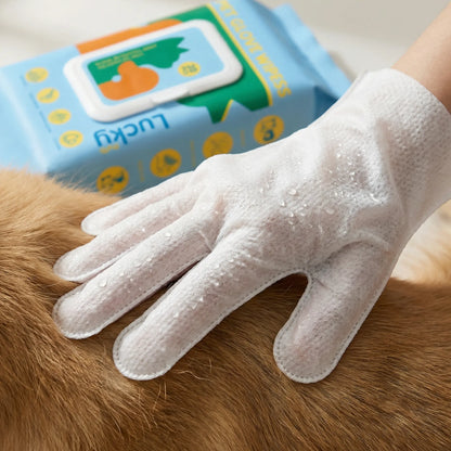 #Summervibes #Petlovers Luckymyth Pet Gloves Wipes (20 Count) - Disposable Grooming Wipes for Dogs & Cats, Easy Paw & Body Cleaner, Deodorizing & Gentle,Dirtydog,Petodor,Waterlessbath,Dogmomhacks,Dogcleaning,Catcare,Groomingday Outdoorfun
