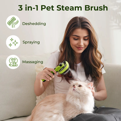 Pecute Pet Spray Hair Removal Brush for Cat/Dog – Deshedding & Grooming Tool, One Button Hair Removal Comb,Deshedding Vacuum Brush, Fur Removal Tool, Grooming Trimming Tool,Summervibes,Petlovers