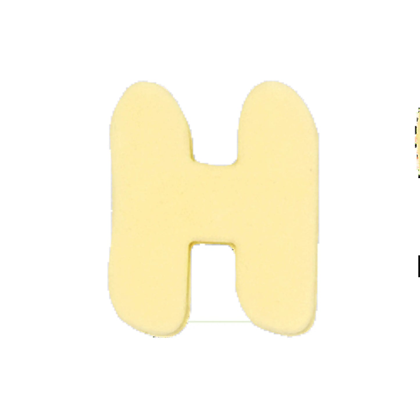 Silicone Dog Charms | Letters & Symbols for Personalized Dog Collars and Leashes - Butter Yellow