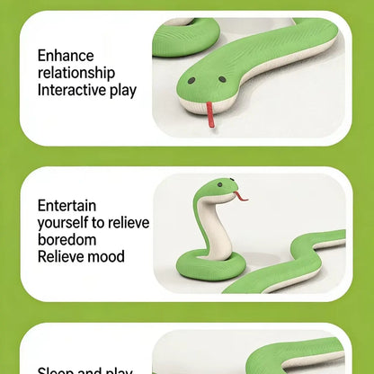 Pet Toy Small Snake Dog Chew Toy, Durable Plush Squeaky Paper Cat Toy, Self-Entertaining Stress Relief Pet Supplies
