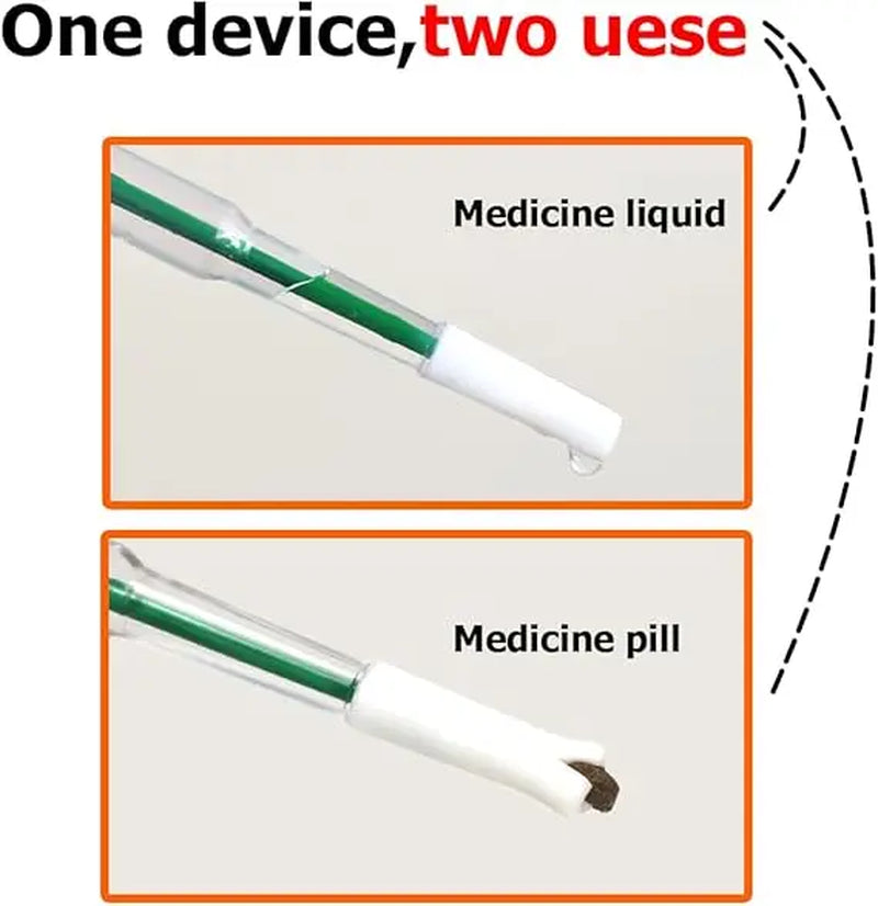 3 Pieces Pet Pill Plunger Popper for Small Cats Dogs Pill Gun Dispenser Shooter Pet Piller Soft Tip Tablet Syringe Pusher Animal Medicine Feeder for Feeding(Green+Red+Blue)