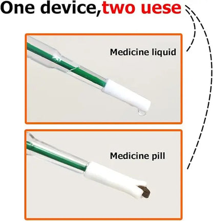 3 Pieces Pet Pill Plunger Popper for Small Cats Dogs Pill Gun Dispenser Shooter Pet Piller Soft Tip Tablet Syringe Pusher Animal Medicine Feeder for Feeding(Green+Red+Blue)