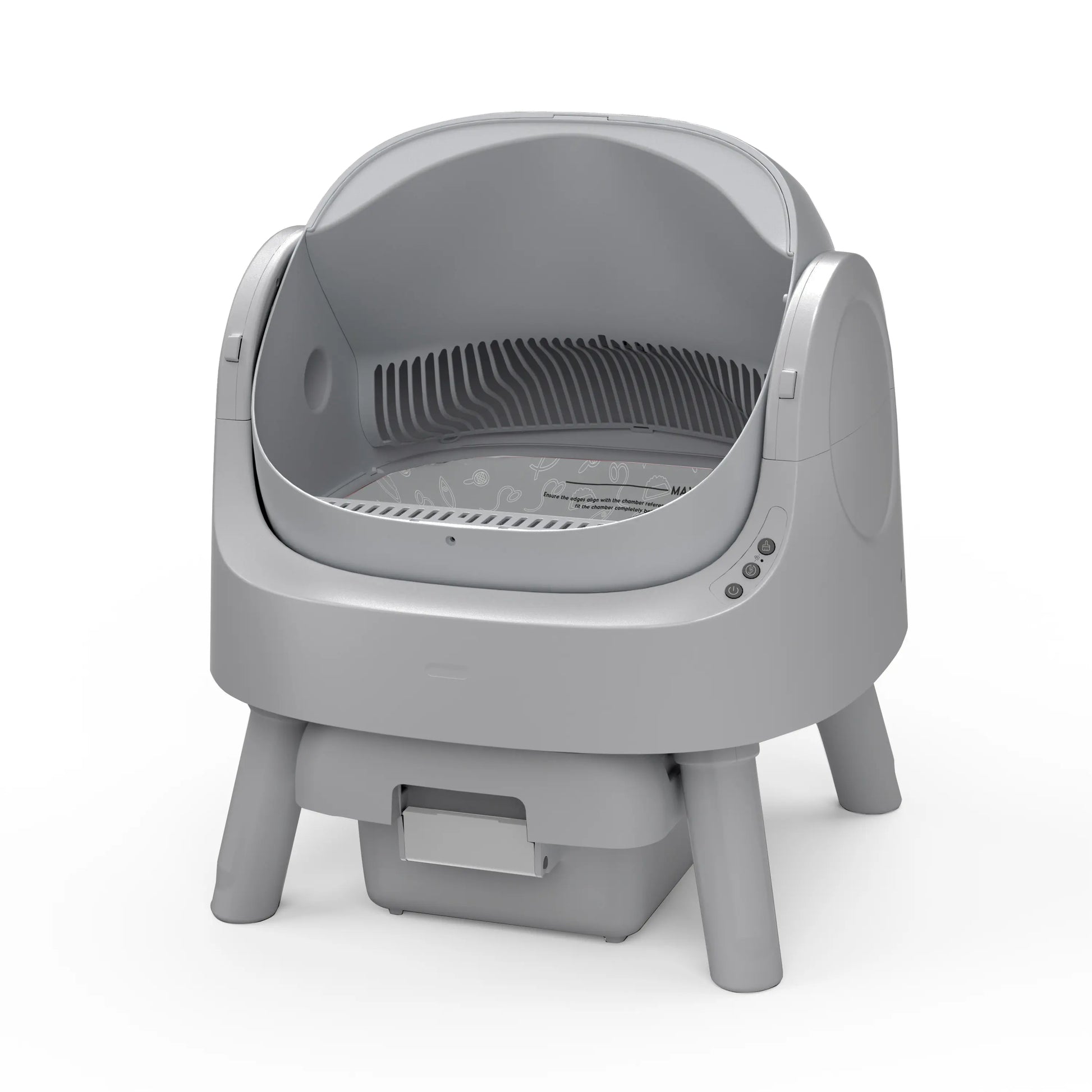 Petpivot Autoscooper 11 Open-Top Self-Cleaning Cat Litter Box，Odor-Free Waste Disposal Includes Trash Bags Summervibes Petlovers