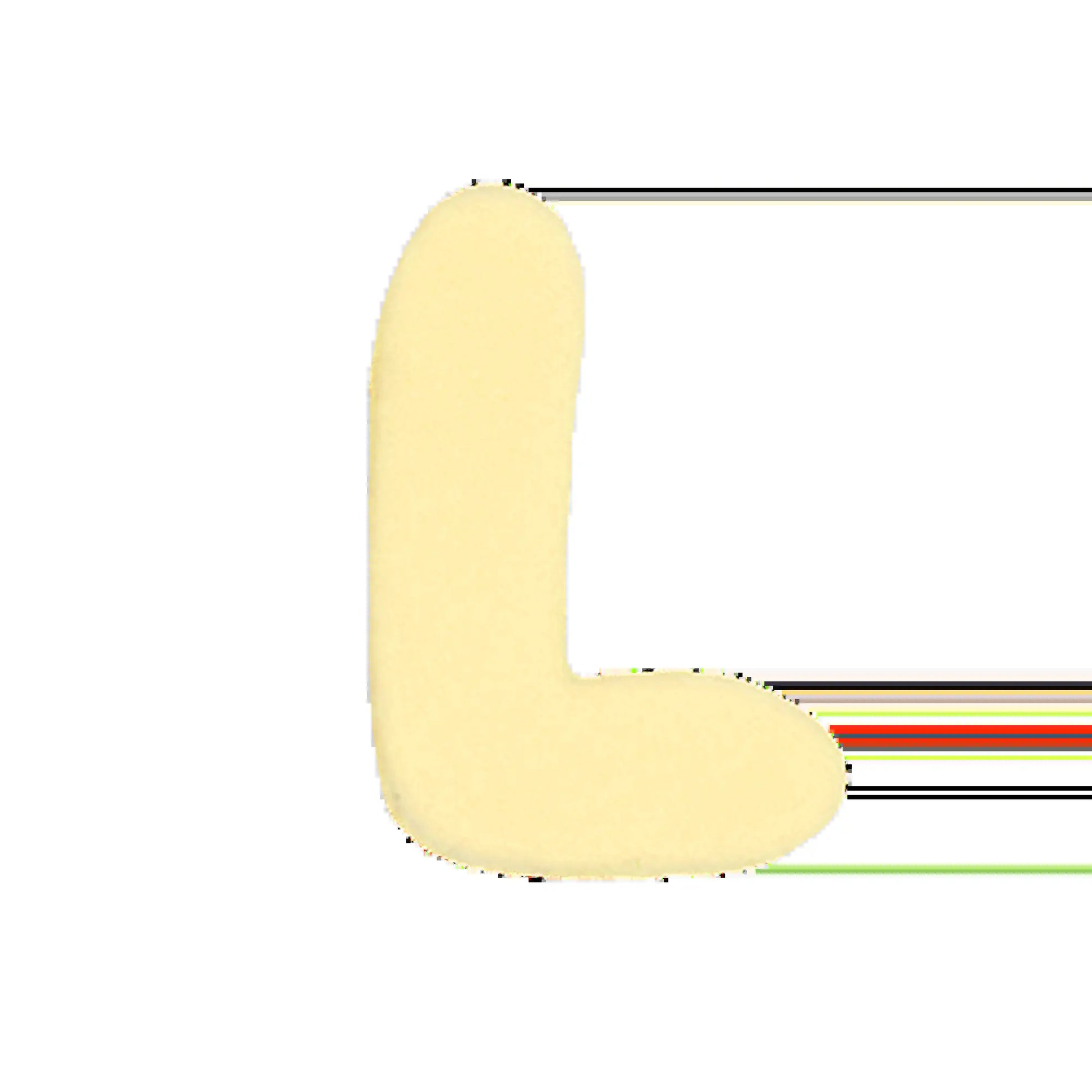 Silicone Dog Charms | Letters & Symbols for Personalized Dog Collars and Leashes - Butter Yellow