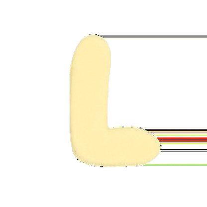 Silicone Dog Charms | Letters & Symbols for Personalized Dog Collars and Leashes - Butter Yellow