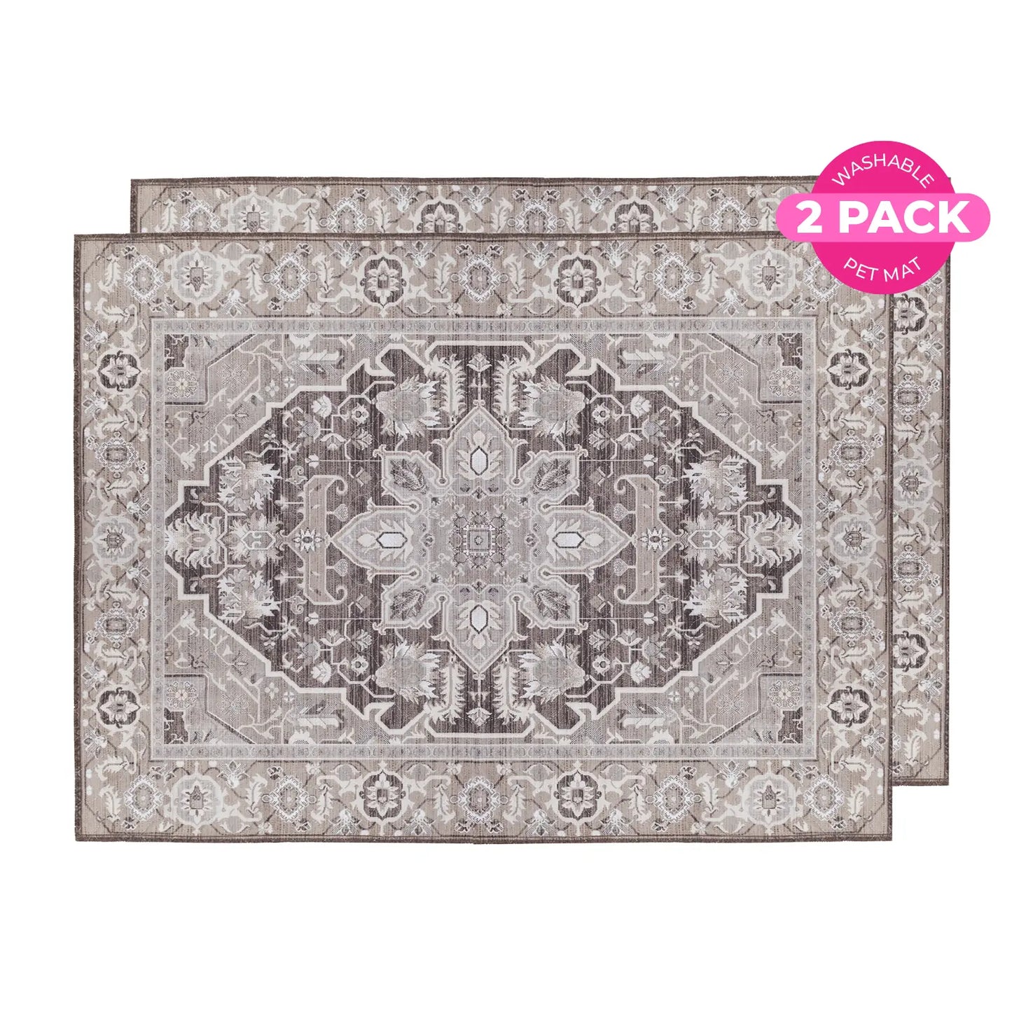 Lovewag Washable Dog Pads Pack of 2, Eco-Friendly and Leak-Proof Design, Multi Design Option: Caramel Creme, Willow Weave, Honey Harvest, Grey Drift , 16" X 24" & 36" X 48"& 24.5" X 24.5"