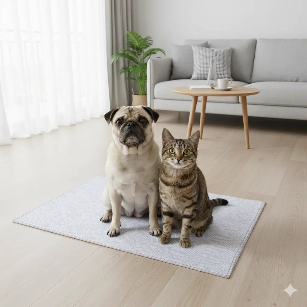 Lovewag Washable Dog Pads Pack of 2, Eco-Friendly and Leak-Proof Design, Multi Design Option: Caramel Creme, Willow Weave, Honey Harvest, Grey Drift , 16" X 24" & 36" X 48"& 24.5" X 24.5"