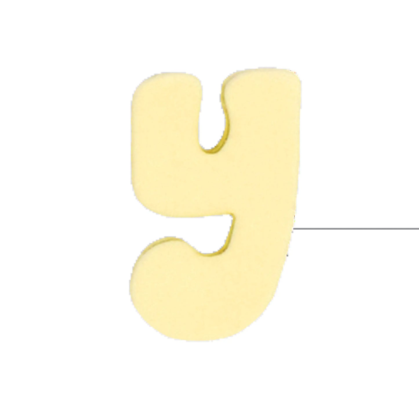 Silicone Dog Charms | Letters & Symbols for Personalized Dog Collars and Leashes - Butter Yellow