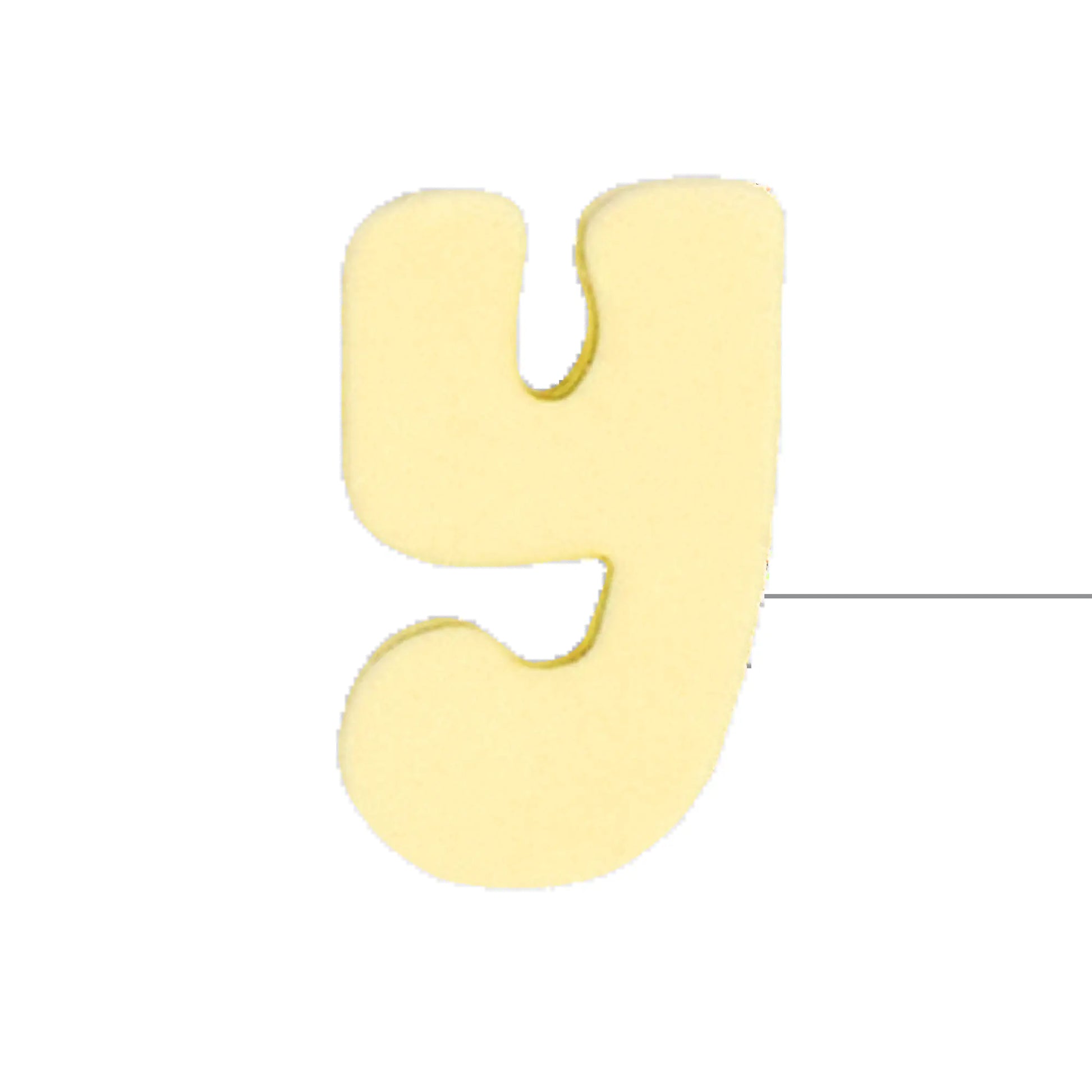 Silicone Dog Charms | Letters & Symbols for Personalized Dog Collars and Leashes - Butter Yellow