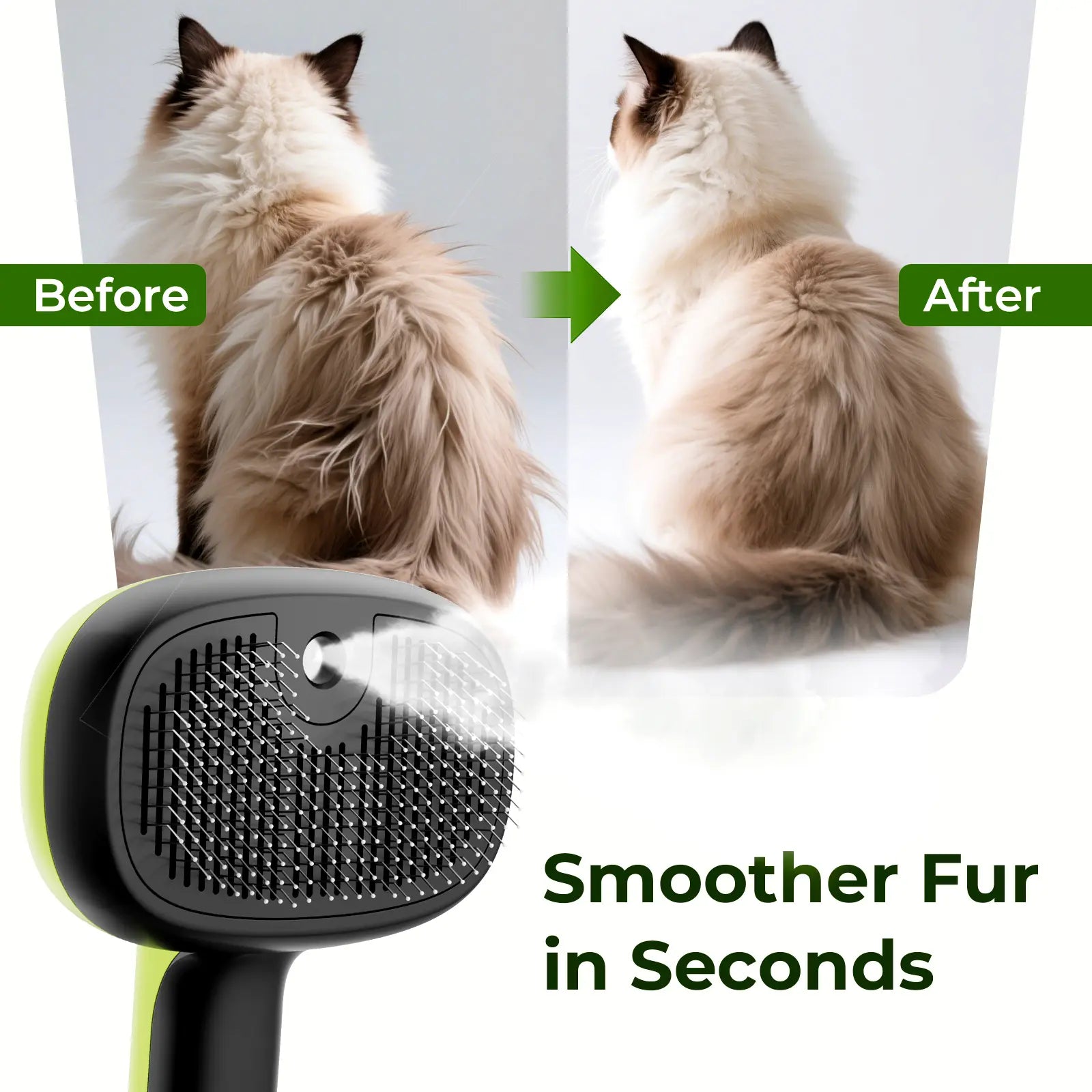 Pecute Pet Spray Hair Removal Brush for Cat/Dog – Deshedding & Grooming Tool, One Button Hair Removal Comb,Deshedding Vacuum Brush, Fur Removal Tool, Grooming Trimming Tool,Summervibes,Petlovers