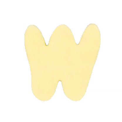 Silicone Dog Charms | Letters & Symbols for Personalized Dog Collars and Leashes - Butter Yellow