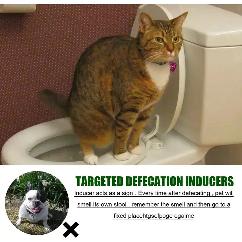Pet Defecation Inducer Cat and Dog Toilet Supplies Toilet Training Systemlitter Pellets, Spray, Litter Tray, Litter Box, Removal