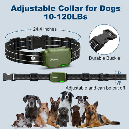 JUGBOW Dog Training Collar 4500FT Dog Training Behavior Aid, Remote IPX8 Waterproof with 4 Training Modes, Outdoor Rechargeable E-Collar DT61 #Summervibes #Petlovers
