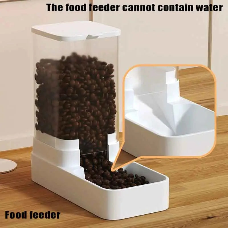Summer Plastic Transparent Large Capacity Automatic Pet Feeding Tools, Pet Food Feeder & Water Dispenser, Automatic Dog Cat Feeder and Water Dispenser, Pet Supplies, Pet Products, Cruel Summer