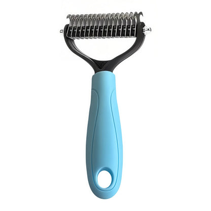 Universal Pet Detangling Comb for Dogs Grooming Tool Double-Sided Stainless Steel for Coat Care & Shedding Removal Easy to Use Essential Grooming