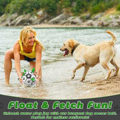 Herding Dogs Balls Durable Dog Soccer Ball with 9 Grab Tabs for Outdoor & Water Play, Perfect Gift for Pets #GLOBAL PICKS
